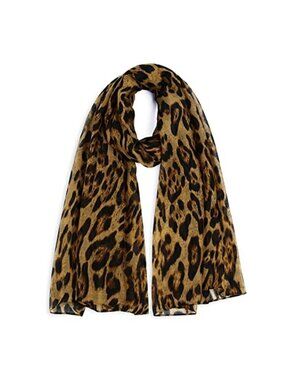 Leopard Print Scarf Women Lightweight Shawl Wrap Animal Print Fashion Soft